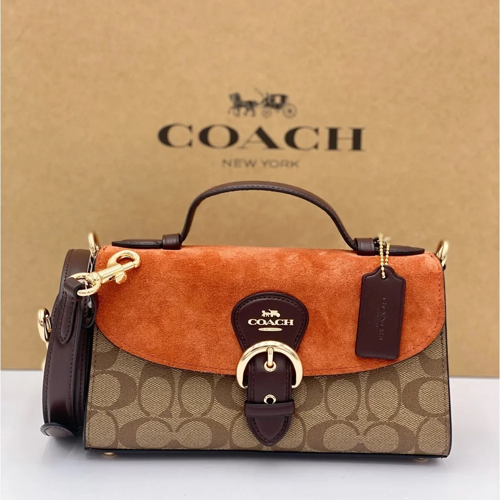 Coach Kleo Top Handle In Signature Canvas - Picture 7 of 15